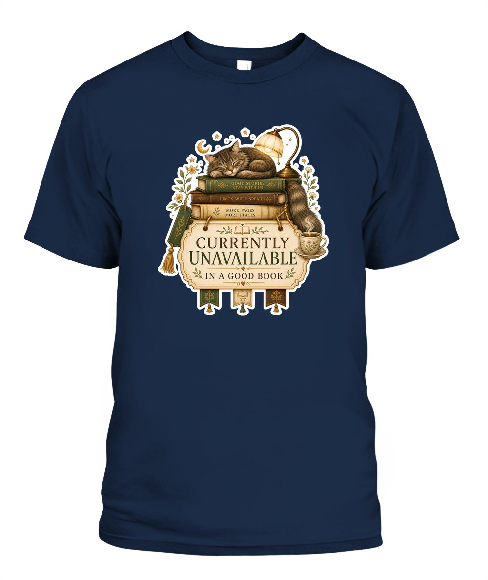 Currently Unavailable Book Lover T-Shirt | Reading Gift