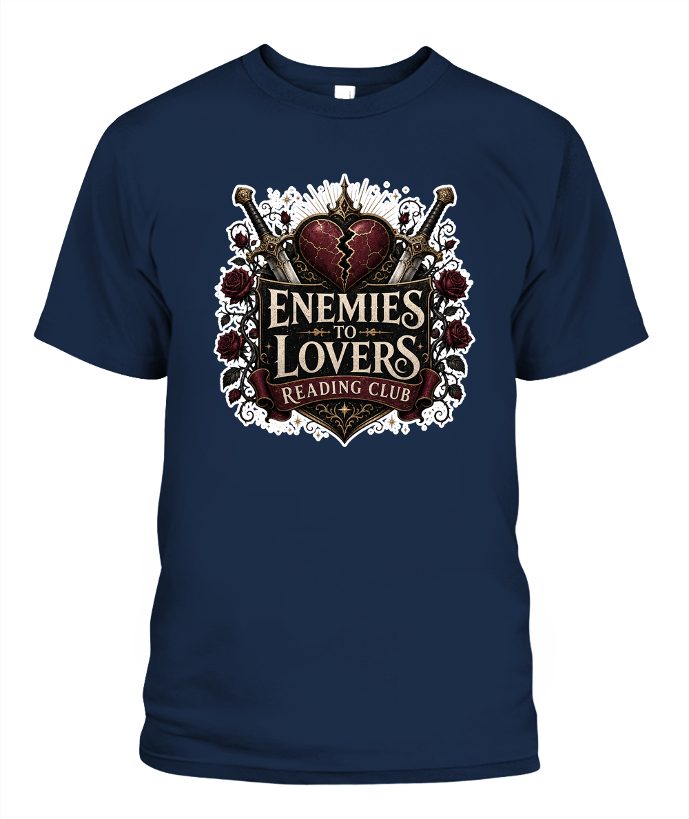 Enemies to Lovers Reading Club Book Lover T-Shirt | Reading Gift