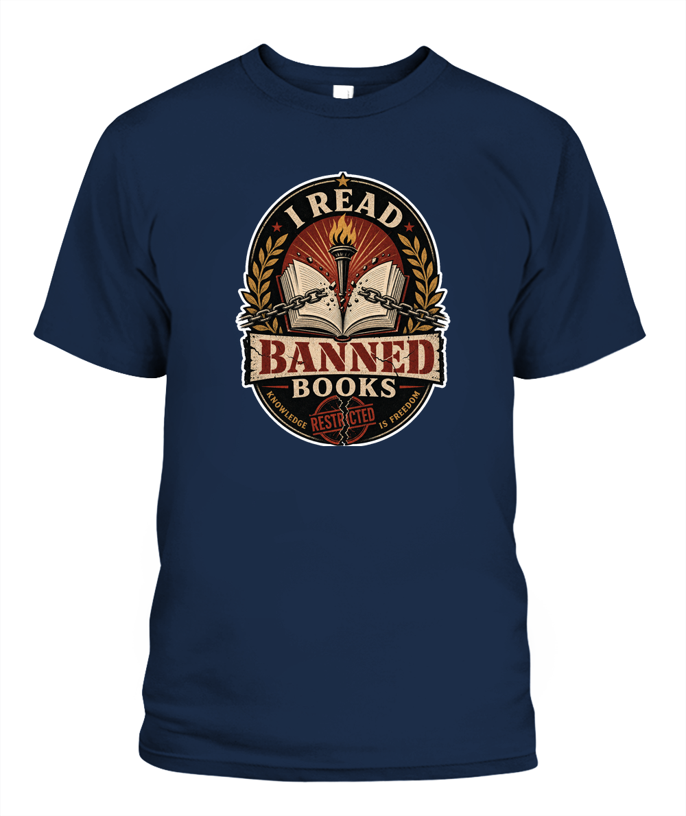 I Read Banned Books Book Lover T-Shirt | Reading Gift