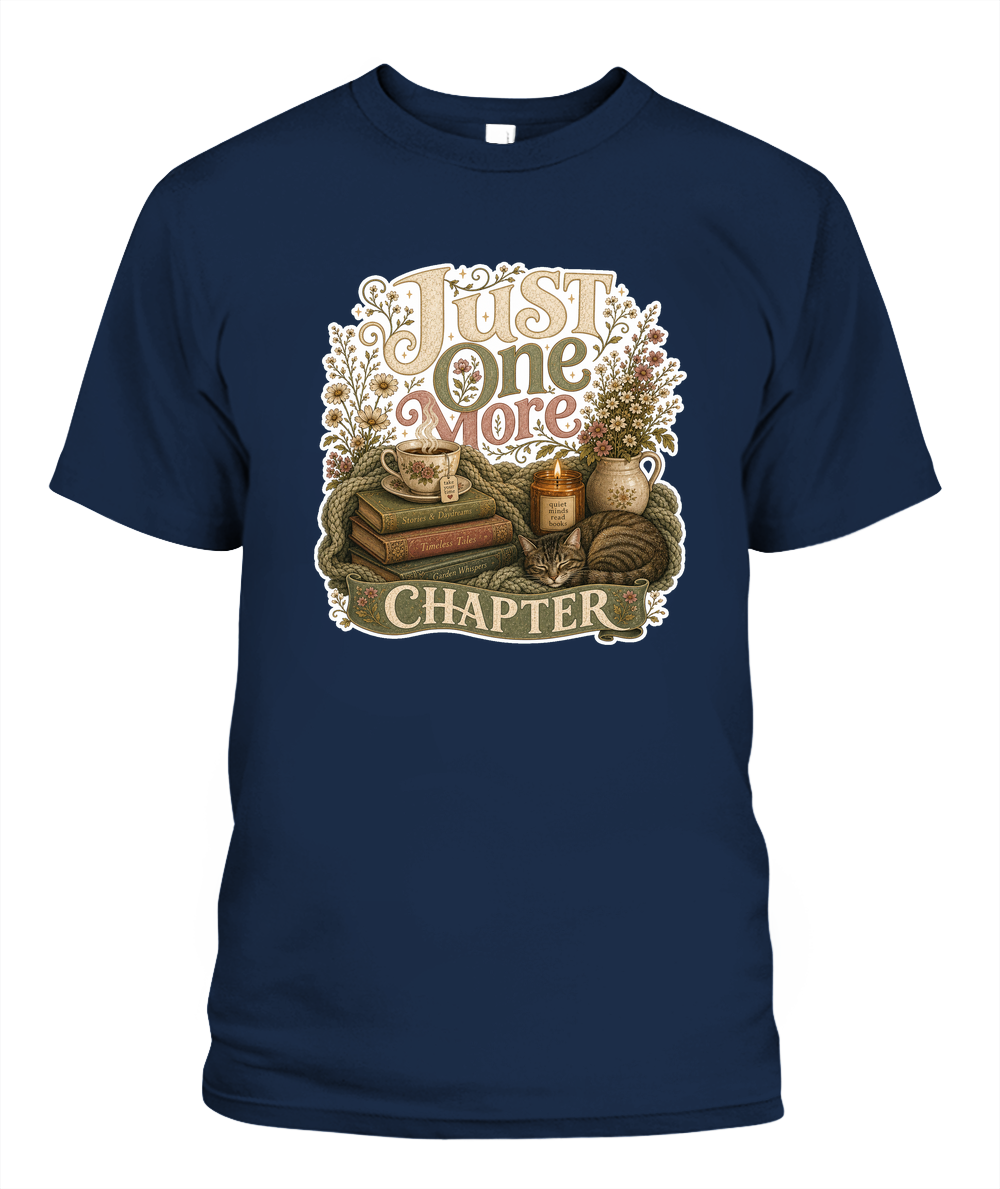 Just one more Chapter Book Lover T-Shirt | Reading Gift