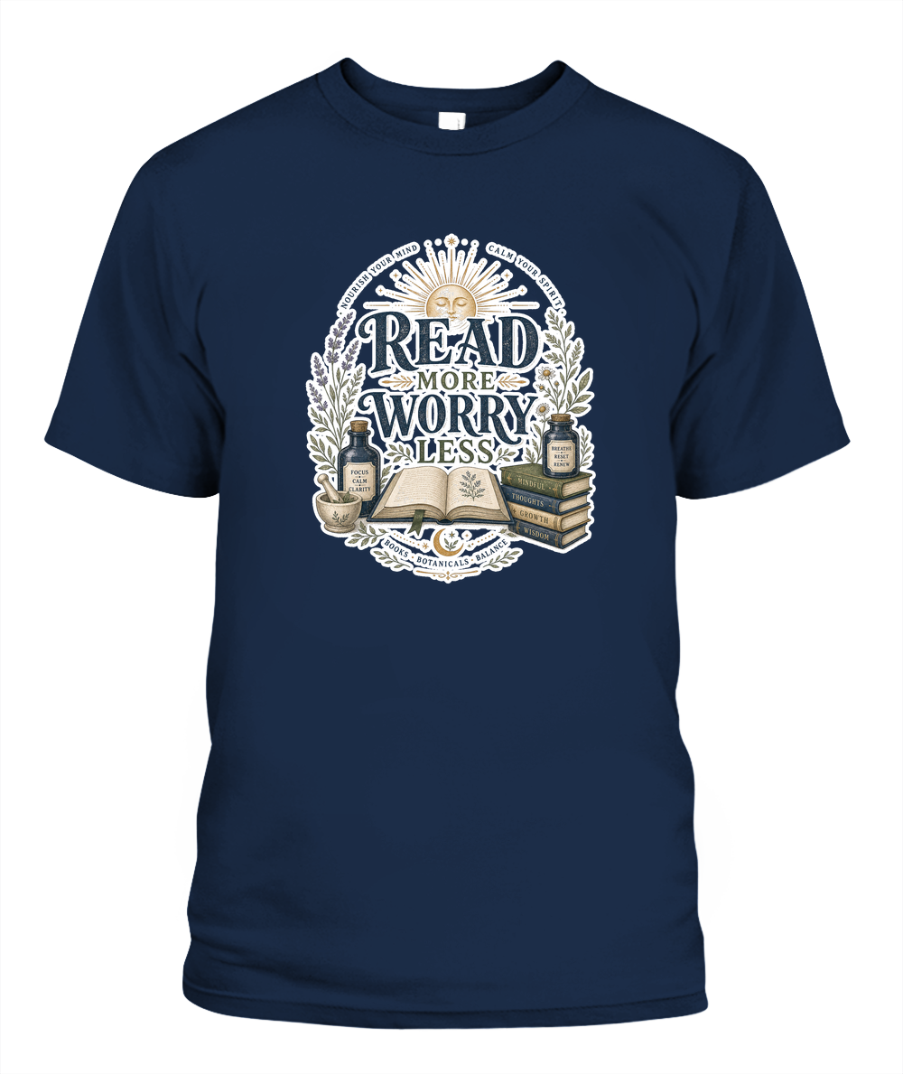 Read more Worry Less Book Lover T-Shirt | Reading Gift