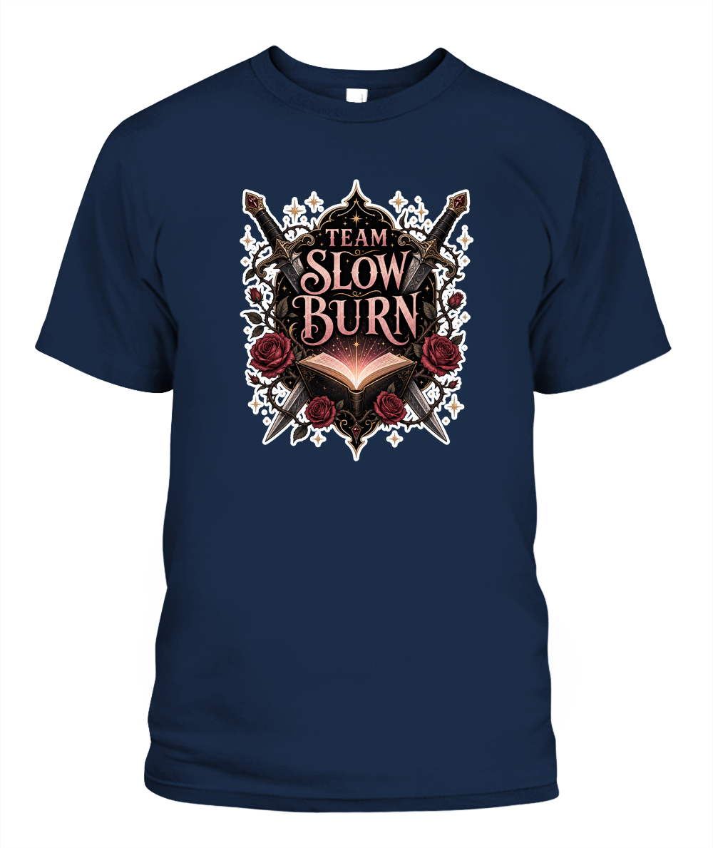 Team Slow Burn Book Lover T-Shirt | Reading Gift