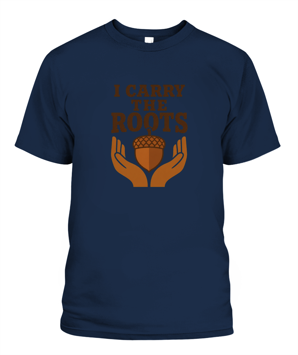I Carry The Roots — T-Shirt in Navy