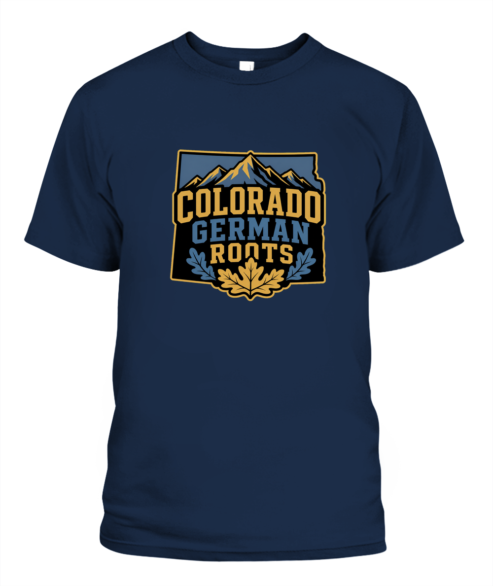 Colorado German Roots — T-Shirt in Navy