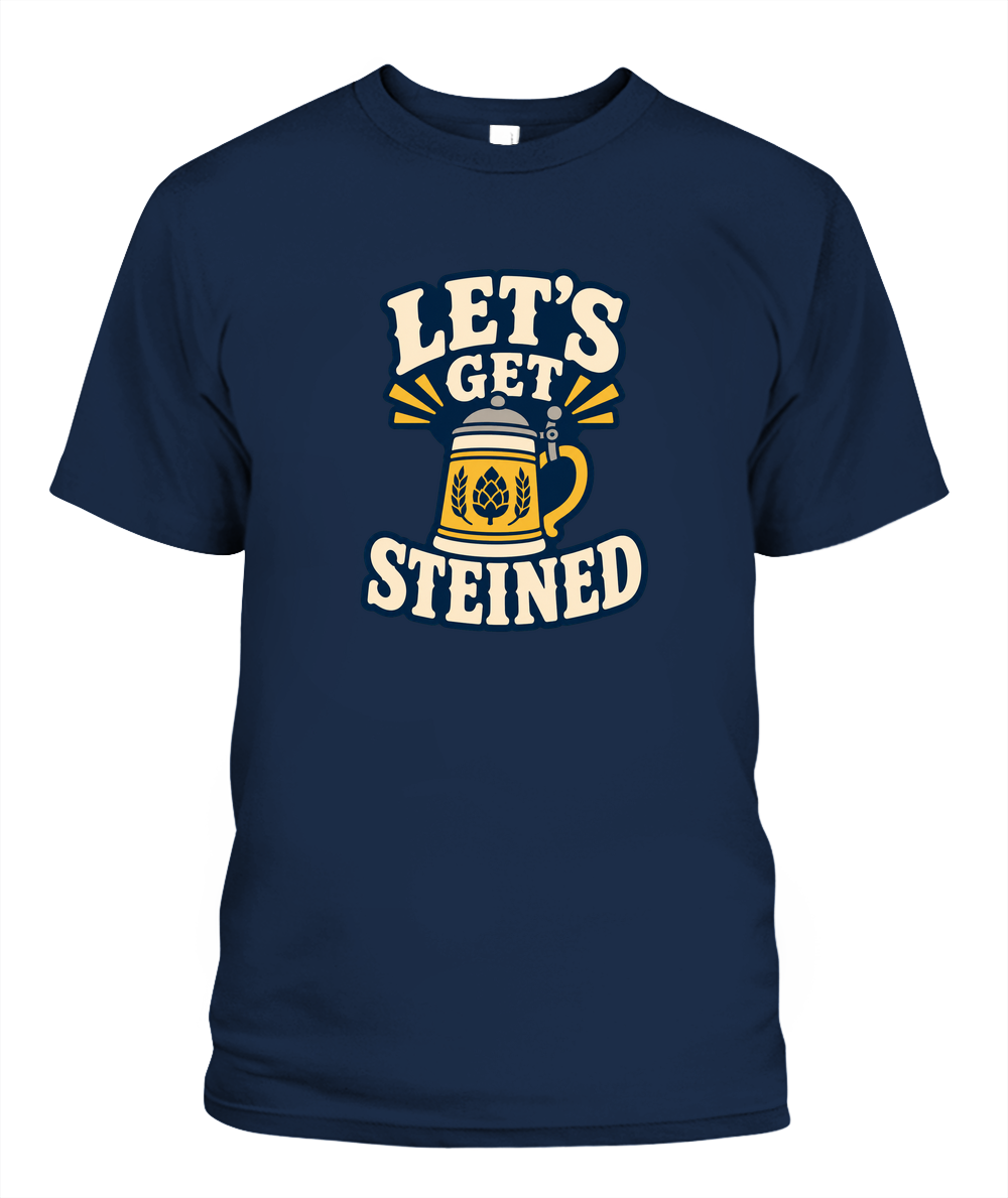 Let's Get Steined — T-Shirt in Navy