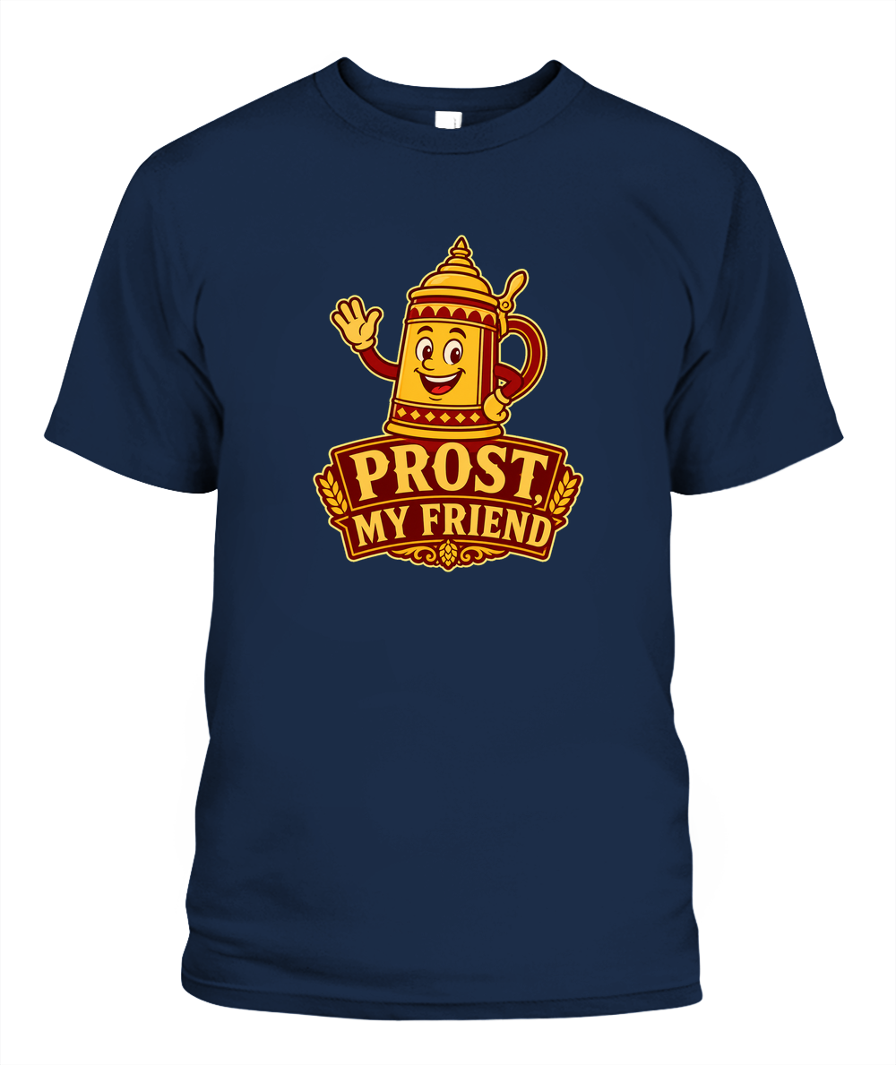Prost, My Friend — T-Shirt in Navy