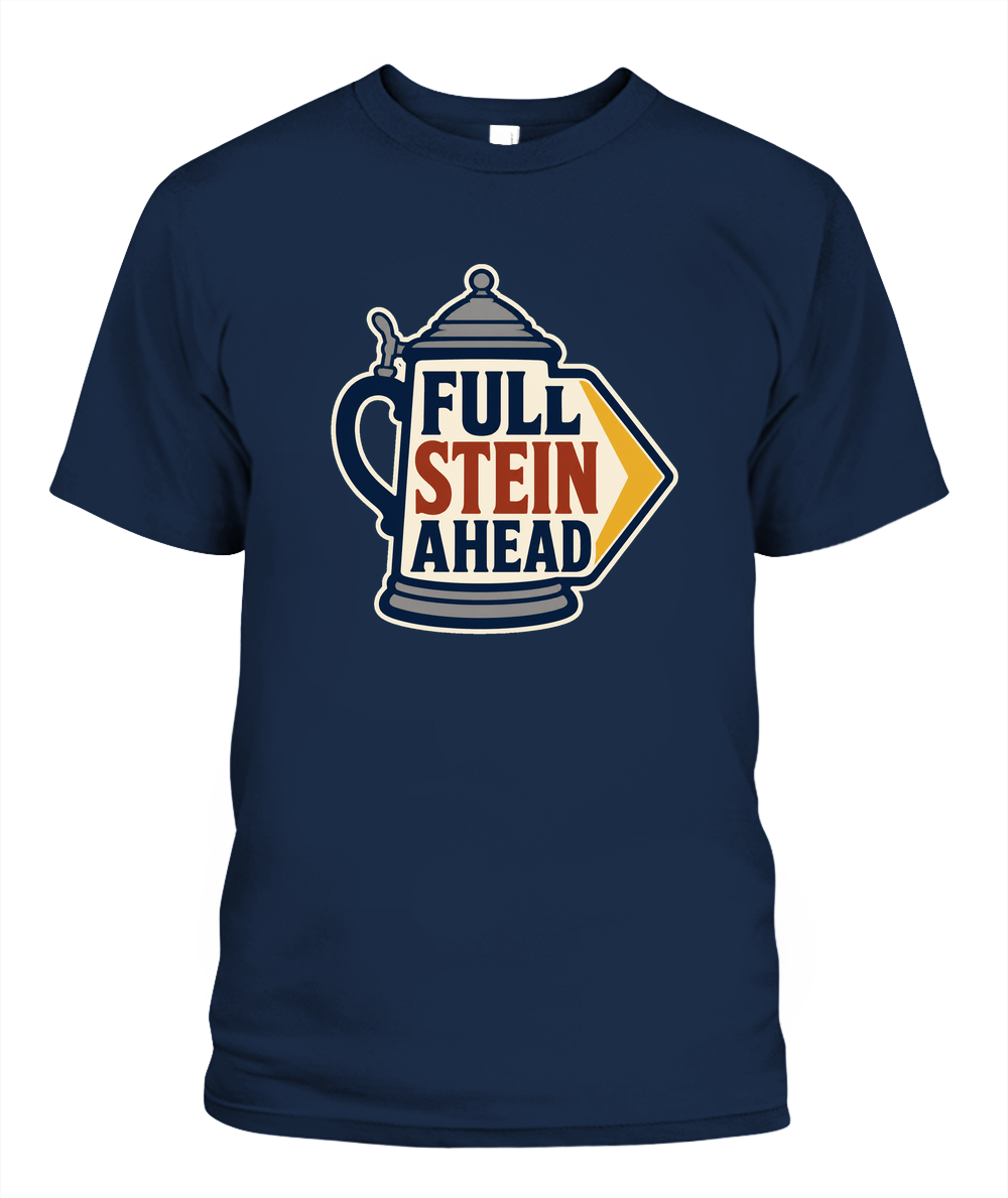 Full Stein Ahead — T-Shirt in Navy