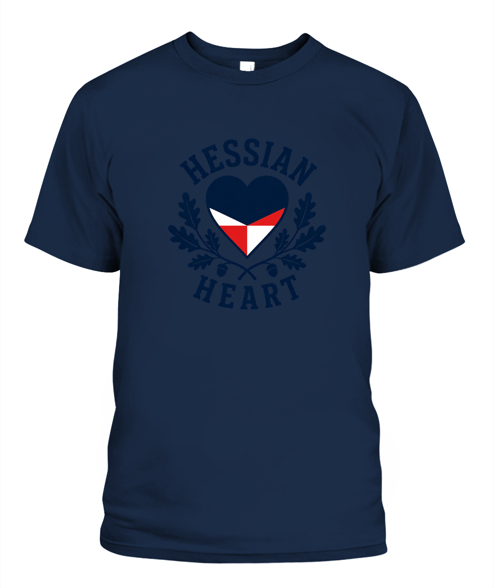 Hessian Heart — T-Shirt in Navy