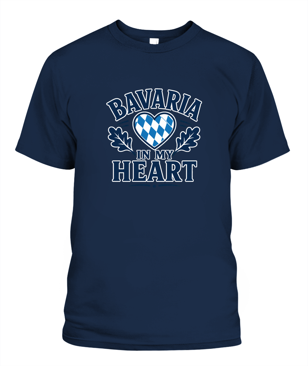 Bavaria In My Heart — T-Shirt in Navy