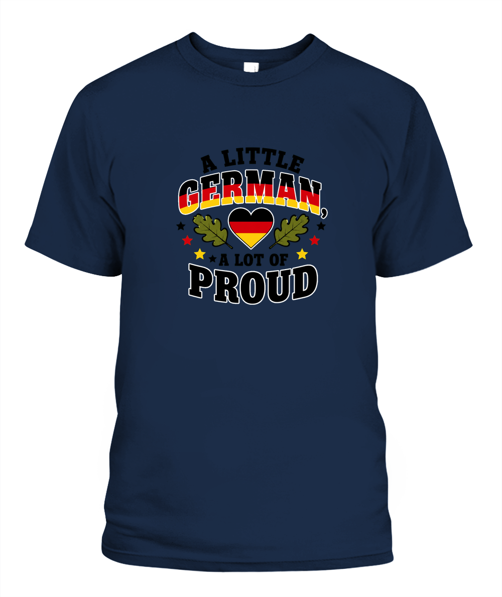 A Little German, A Lot Of Proud — T-Shirt in Navy