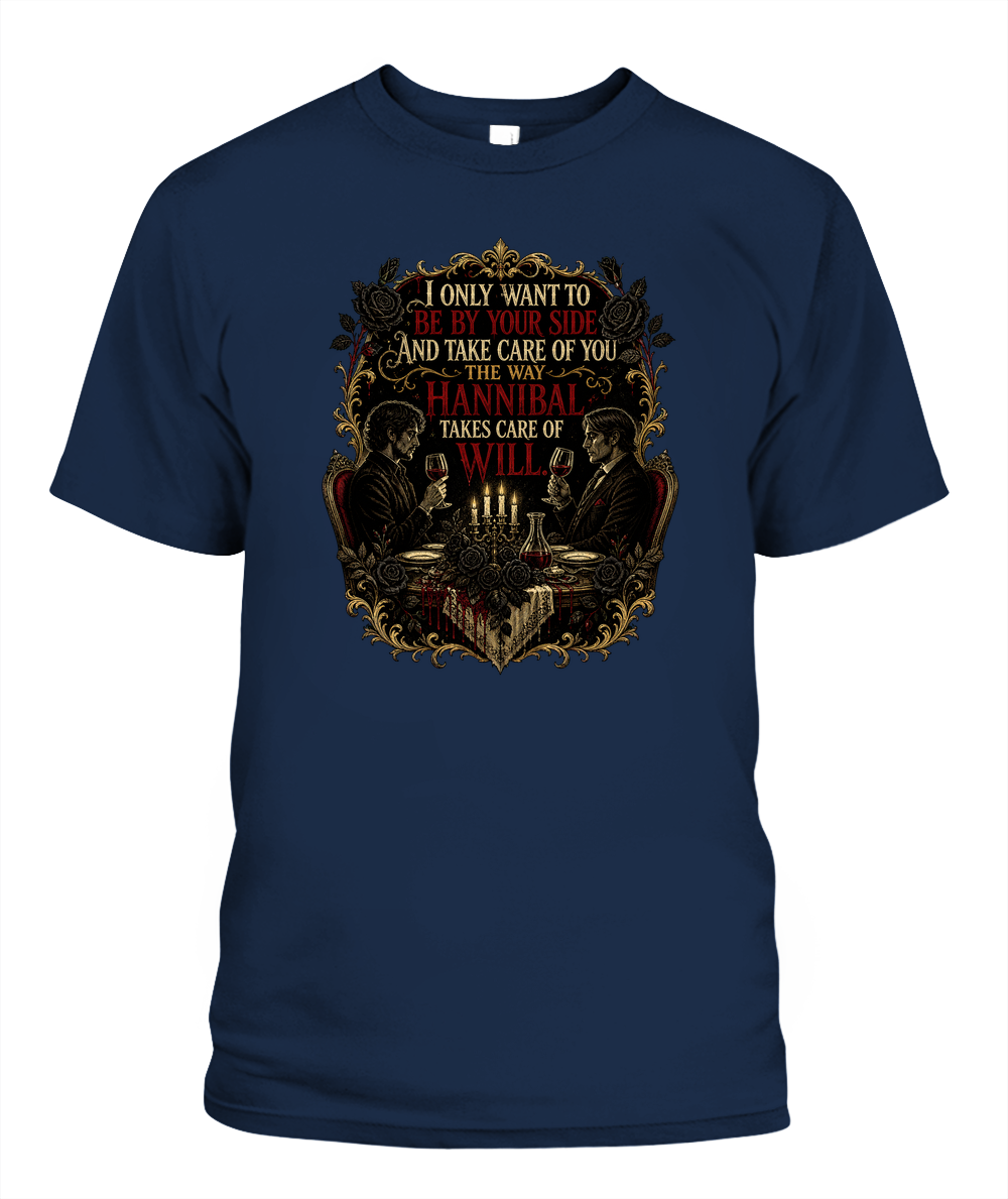 The Way Hannibal Takes Care Of Will — gothic shirt in Navy