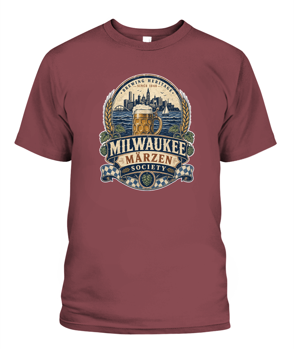 Milwaukee Märzen Society Oktoberfest T-Shirt in Chili