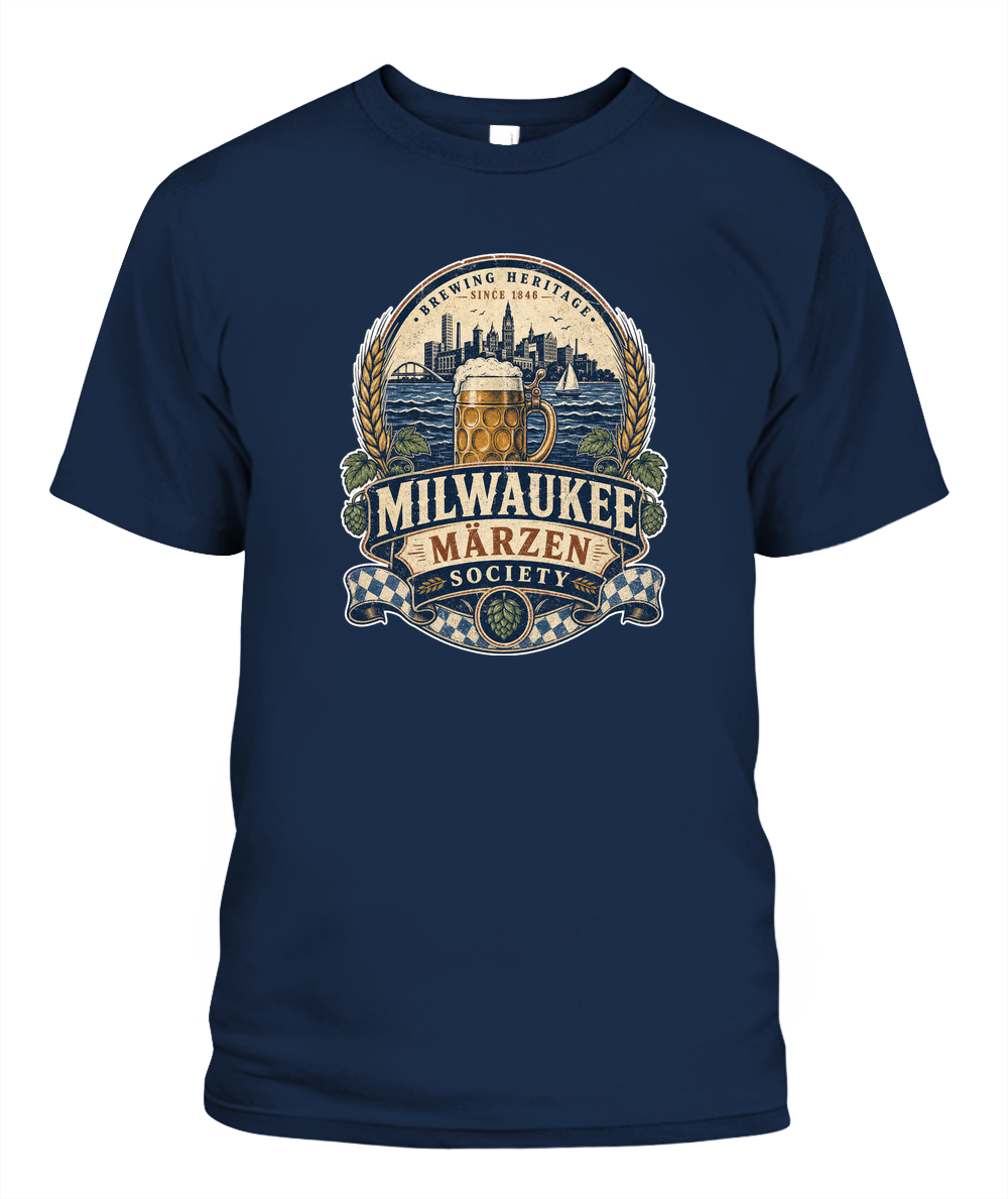 Milwaukee Märzen Society Oktoberfest T-Shirt in Navy
