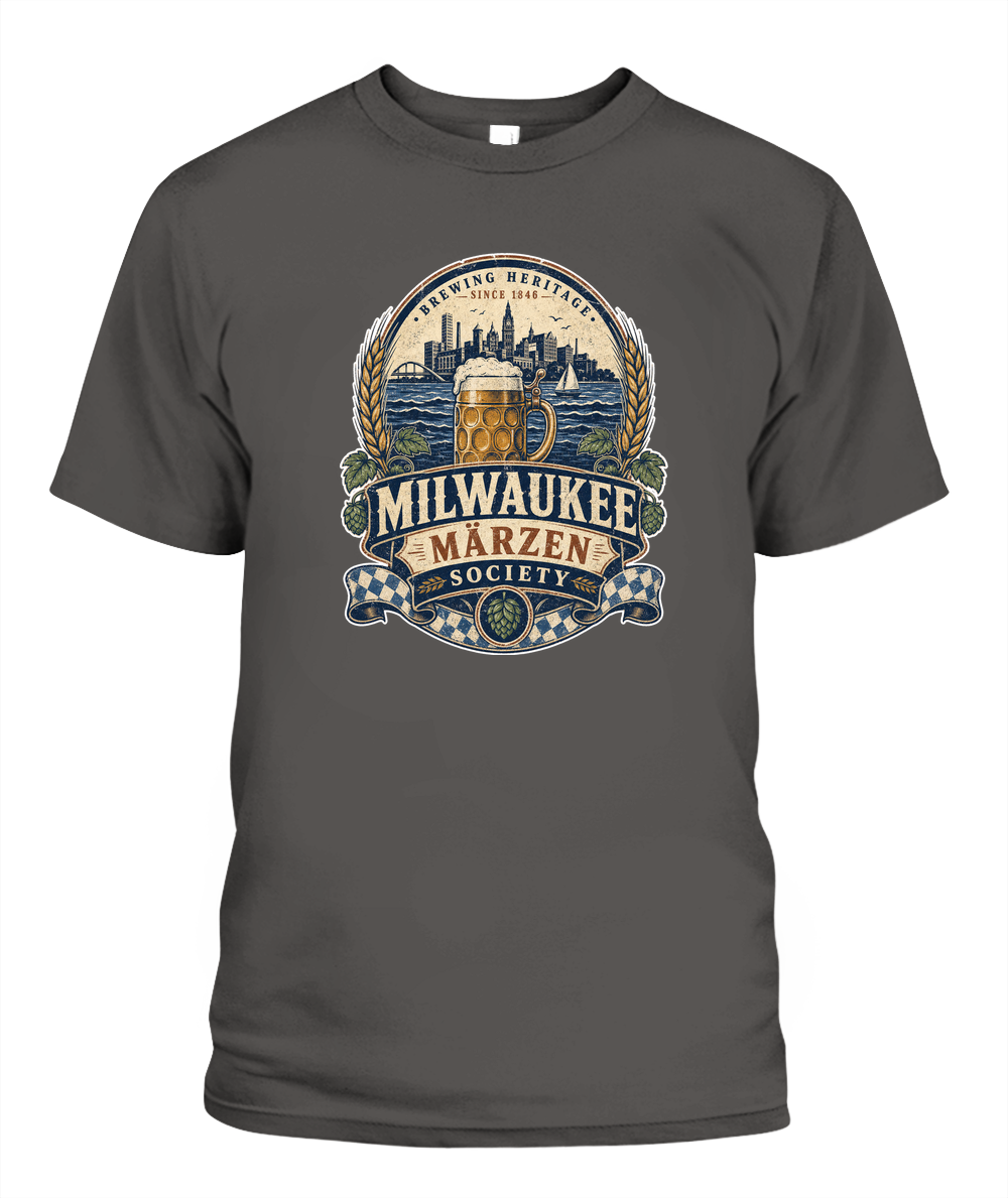 Milwaukee Märzen Society Oktoberfest T-Shirt in Pepper