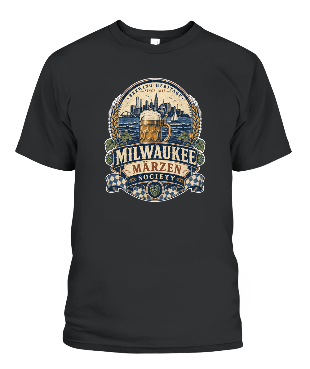 Milwaukee Märzen Society Oktoberfest T-Shirt in Black