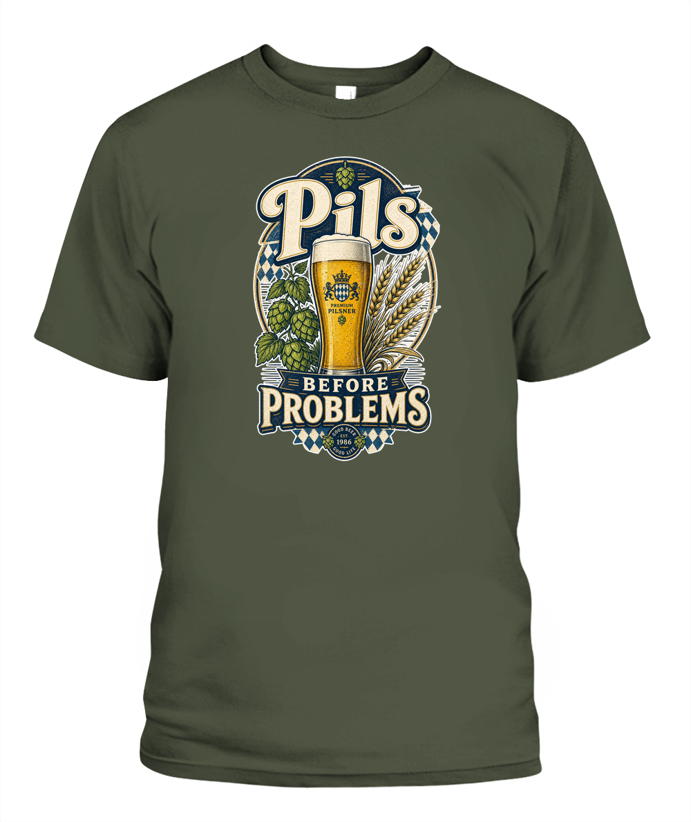 Pils Before Problems Oktoberfest T-Shirt in Hemp