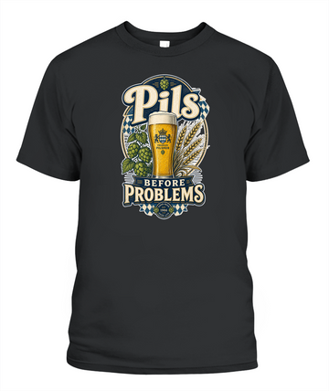 Pils Before Problems Oktoberfest T-Shirt in Black