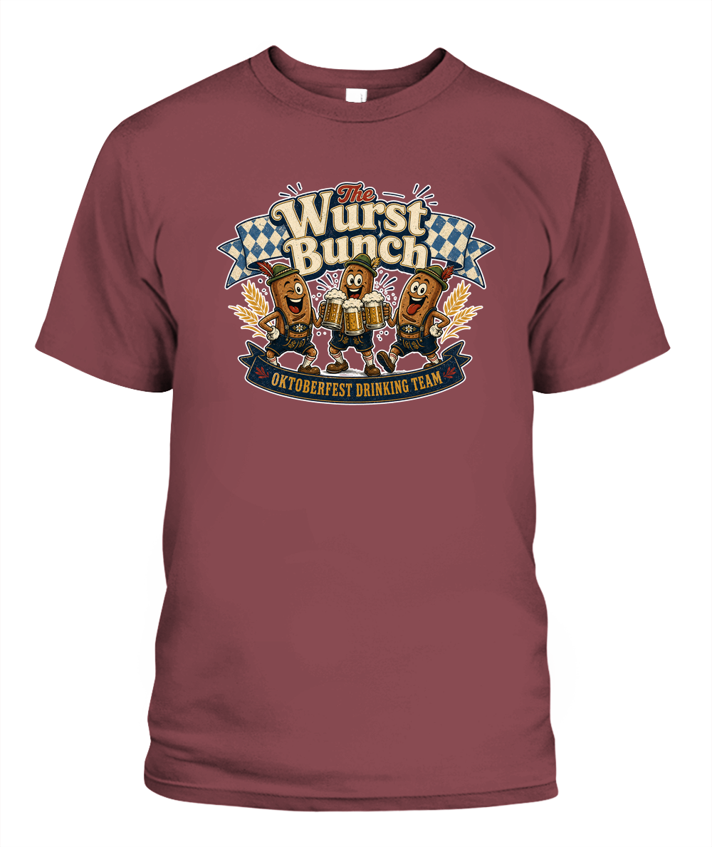 The Wurst Bunch Oktoberfest T-Shirt in Chili