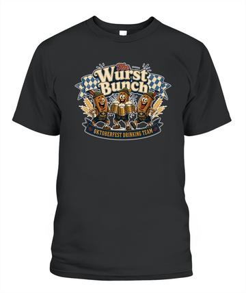 The Wurst Bunch Oktoberfest T-Shirt in Black