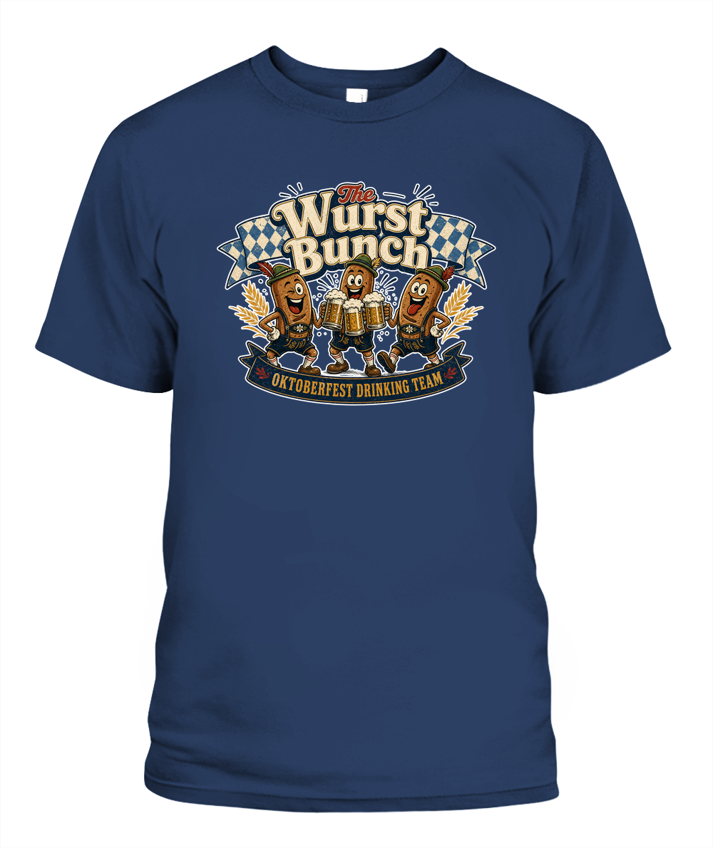 The Wurst Bunch Oktoberfest T-Shirt in Midnight