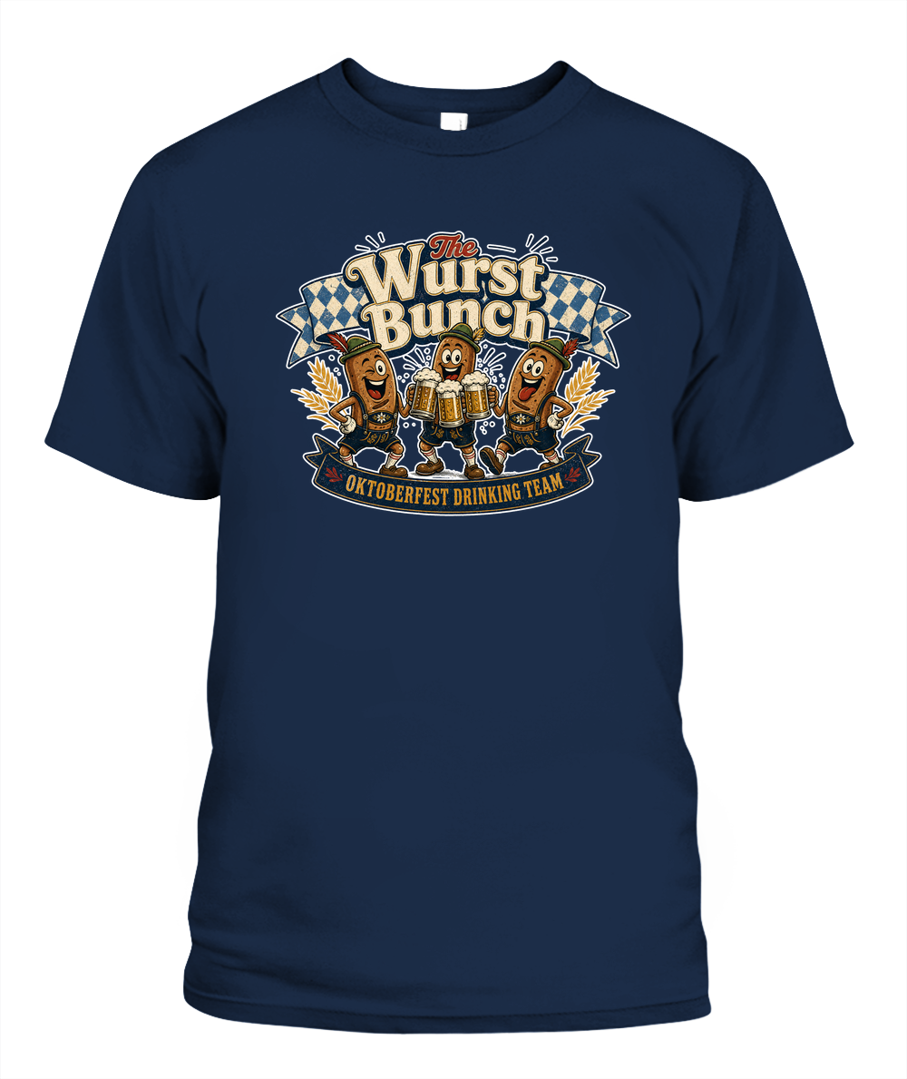 The Wurst Bunch Oktoberfest T-Shirt in Black