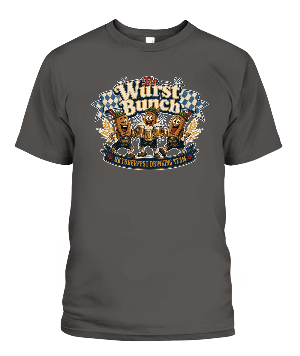 The Wurst Bunch Oktoberfest T-Shirt in Pepper