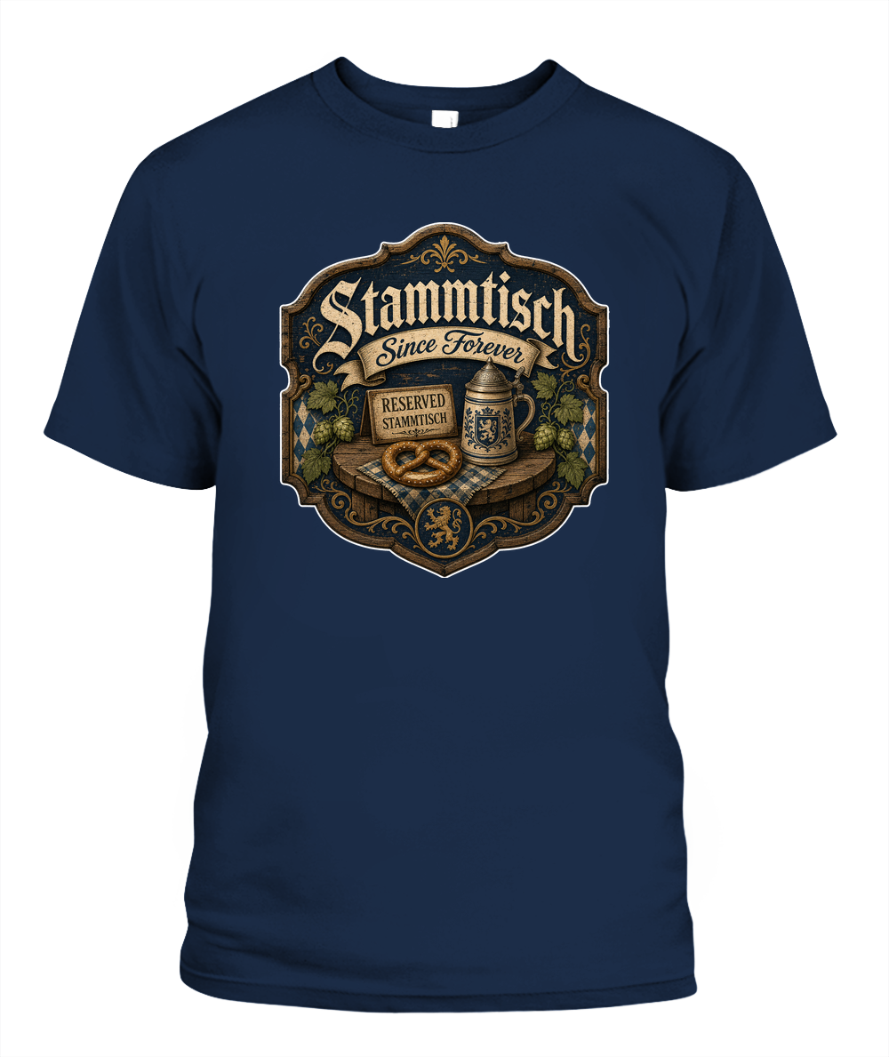 Stammtisch Since Forever Oktoberfest T-Shirt in Black