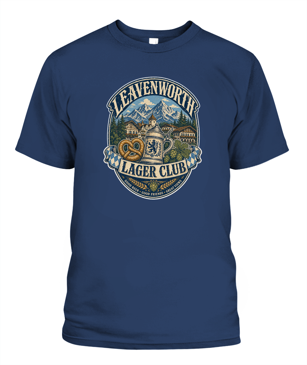 Leavenworth Lager Club Oktoberfest T-Shirt in Midnight
