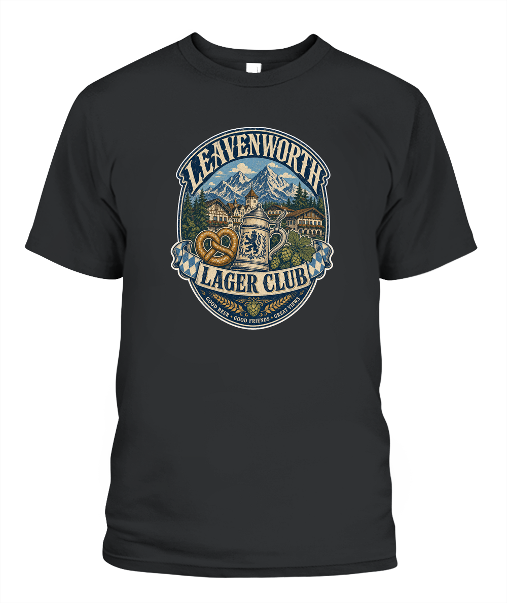Leavenworth Lager Club Oktoberfest T-Shirt in Black