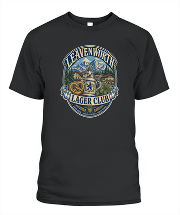 Leavenworth Lager Club Oktoberfest T-Shirt in Black