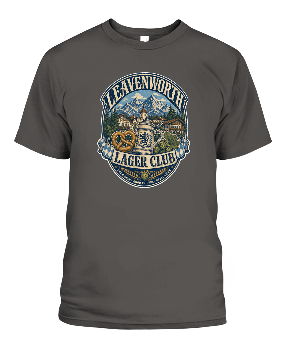 Leavenworth Lager Club Oktoberfest T-Shirt in Pepper