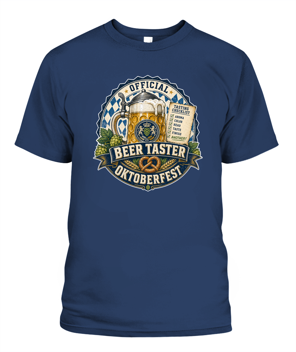 Official Beer Taster Oktoberfest T-Shirt in Midnight