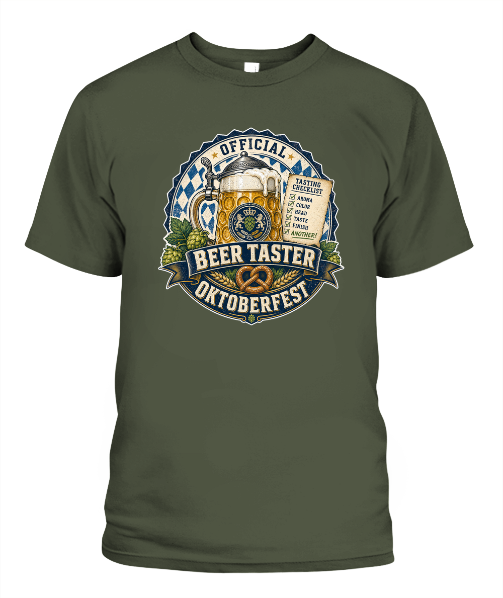 Official Beer Taster Oktoberfest T-Shirt in Hemp