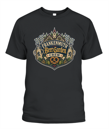 Frankenmuth Beer Garden Crew Oktoberfest T-Shirt in Black