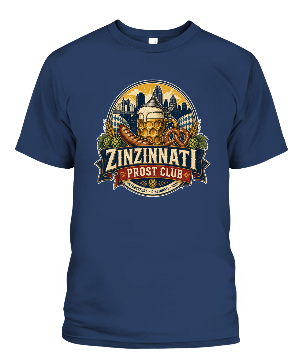 Zinzinnati Prost Club Oktoberfest T-Shirt in Midnight
