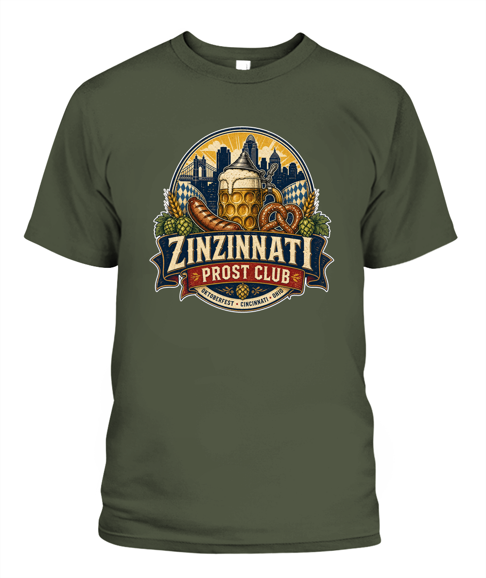 Zinzinnati Prost Club Oktoberfest T-Shirt in Hemp