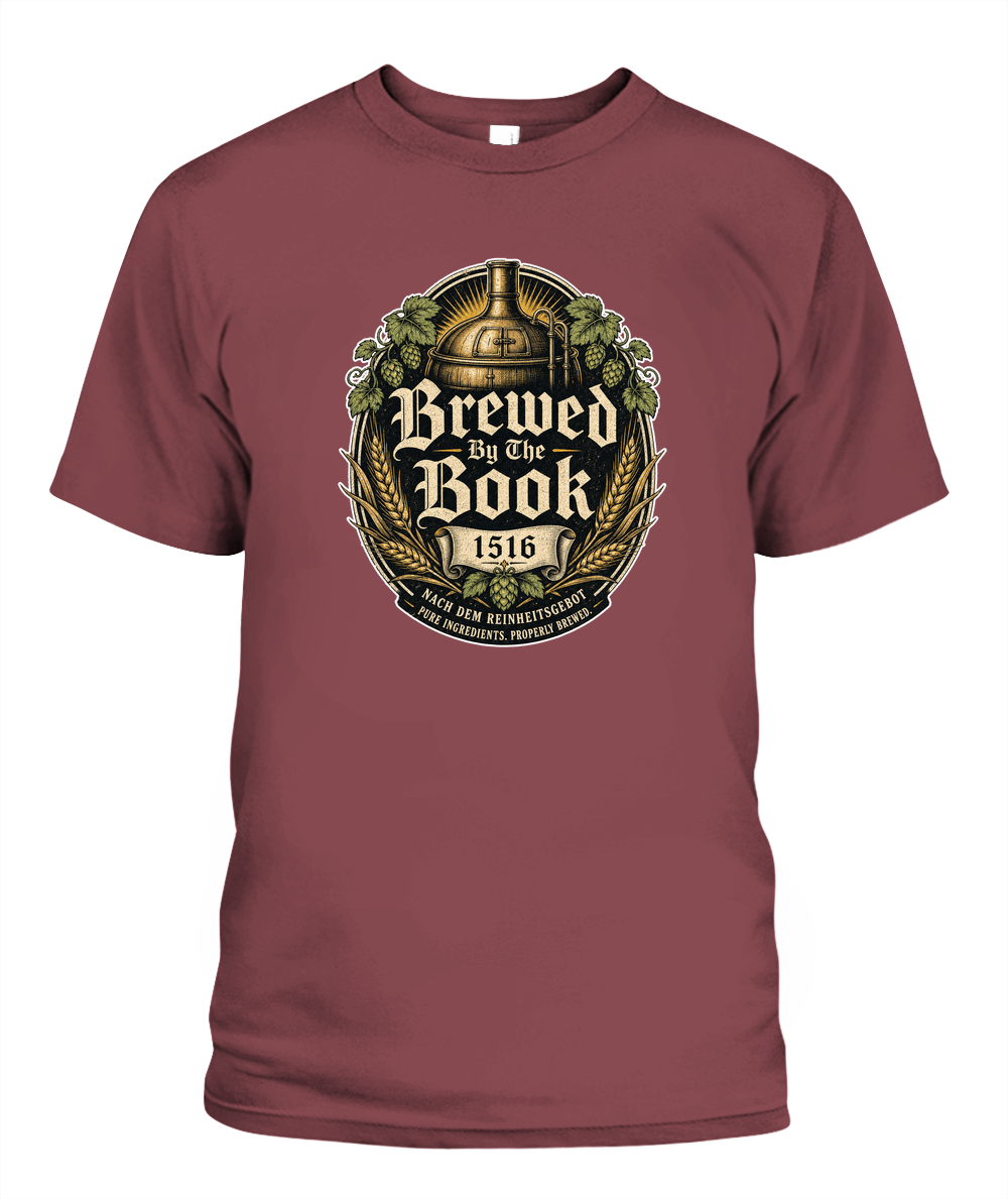 Brewed By The Book Oktoberfest T-Shirt in Chili