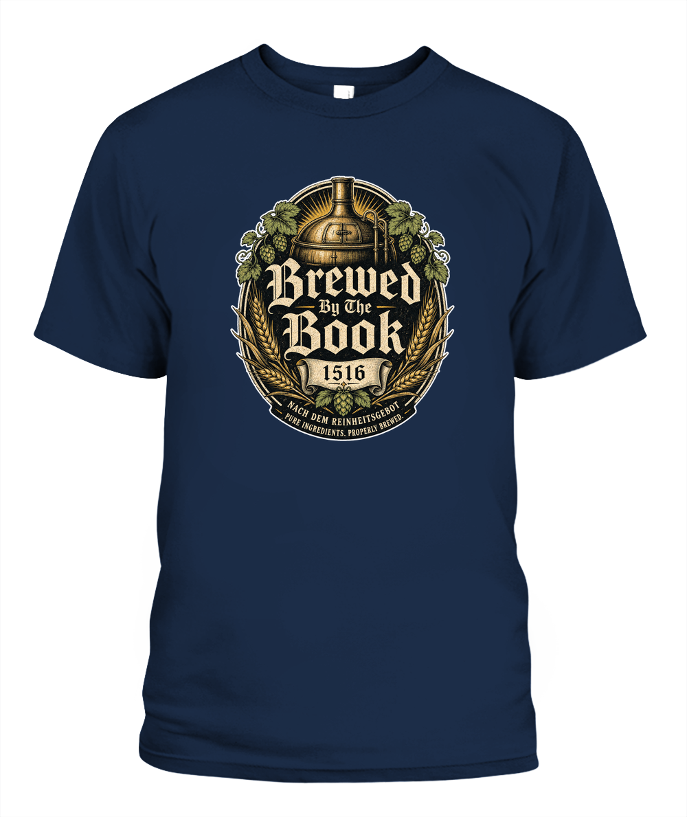 Brewed By The Book Oktoberfest T-Shirt in Navy