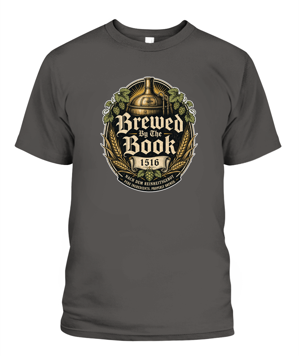 Brewed By The Book Oktoberfest T-Shirt in Pepper