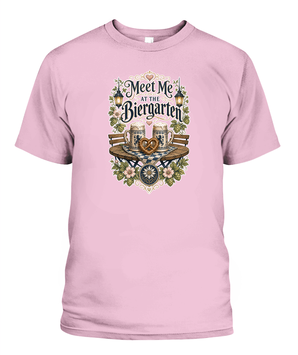Meet Me At The Biergarten Oktoberfest T-Shirt in Blossom