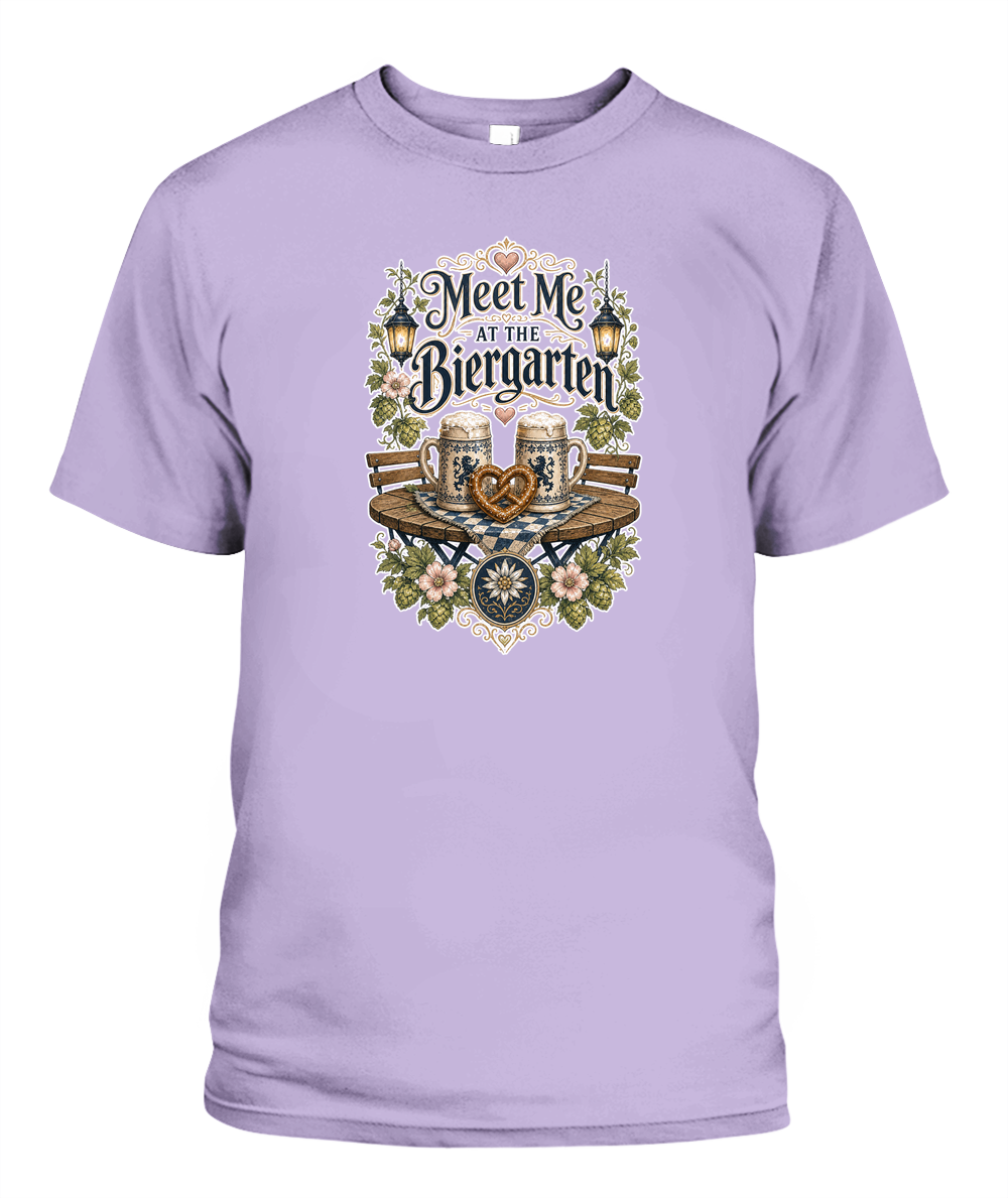 Meet Me At The Biergarten Oktoberfest T-Shirt in Orchid