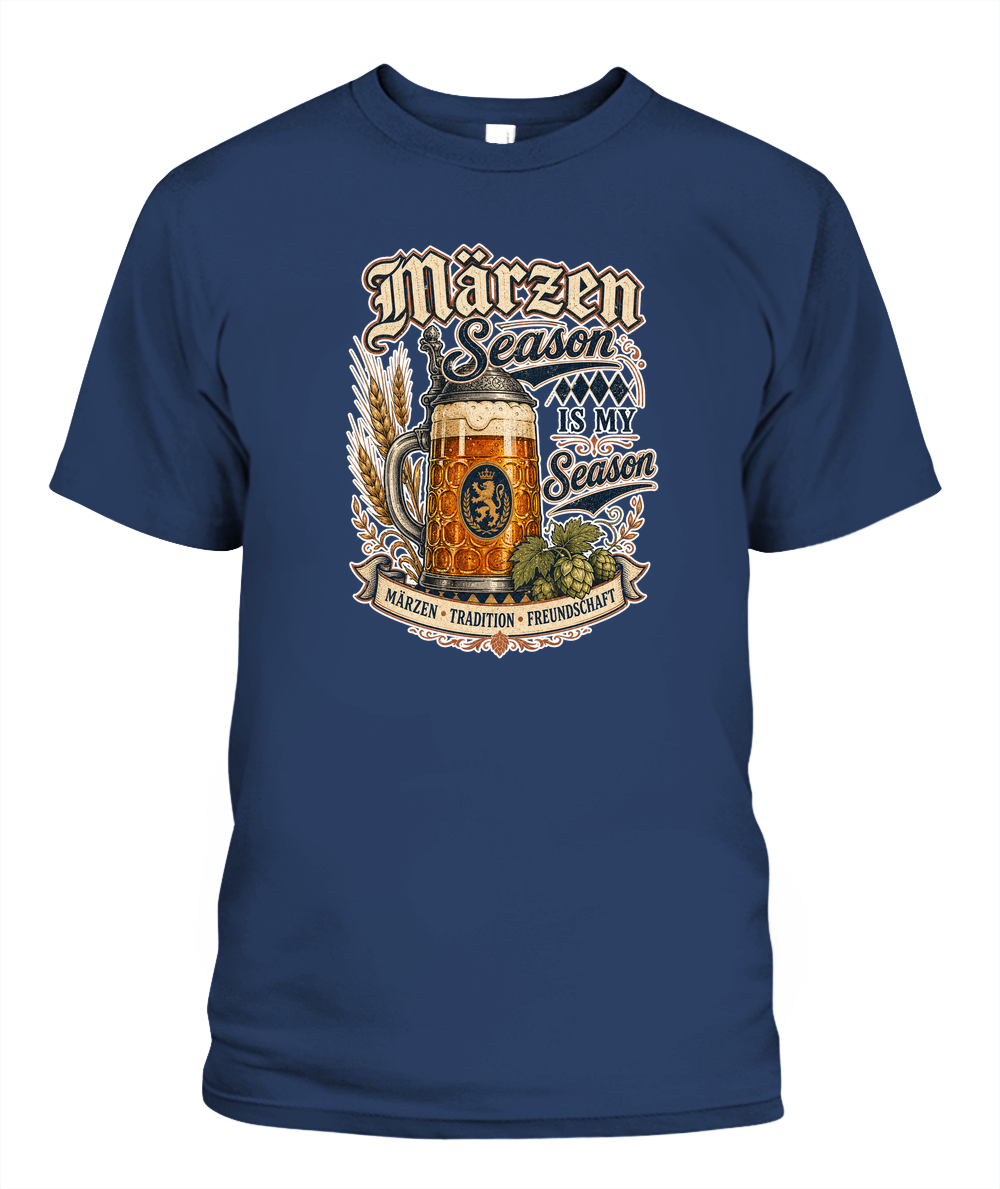 Märzen Season Is My Season Oktoberfest T-Shirt in Midnight