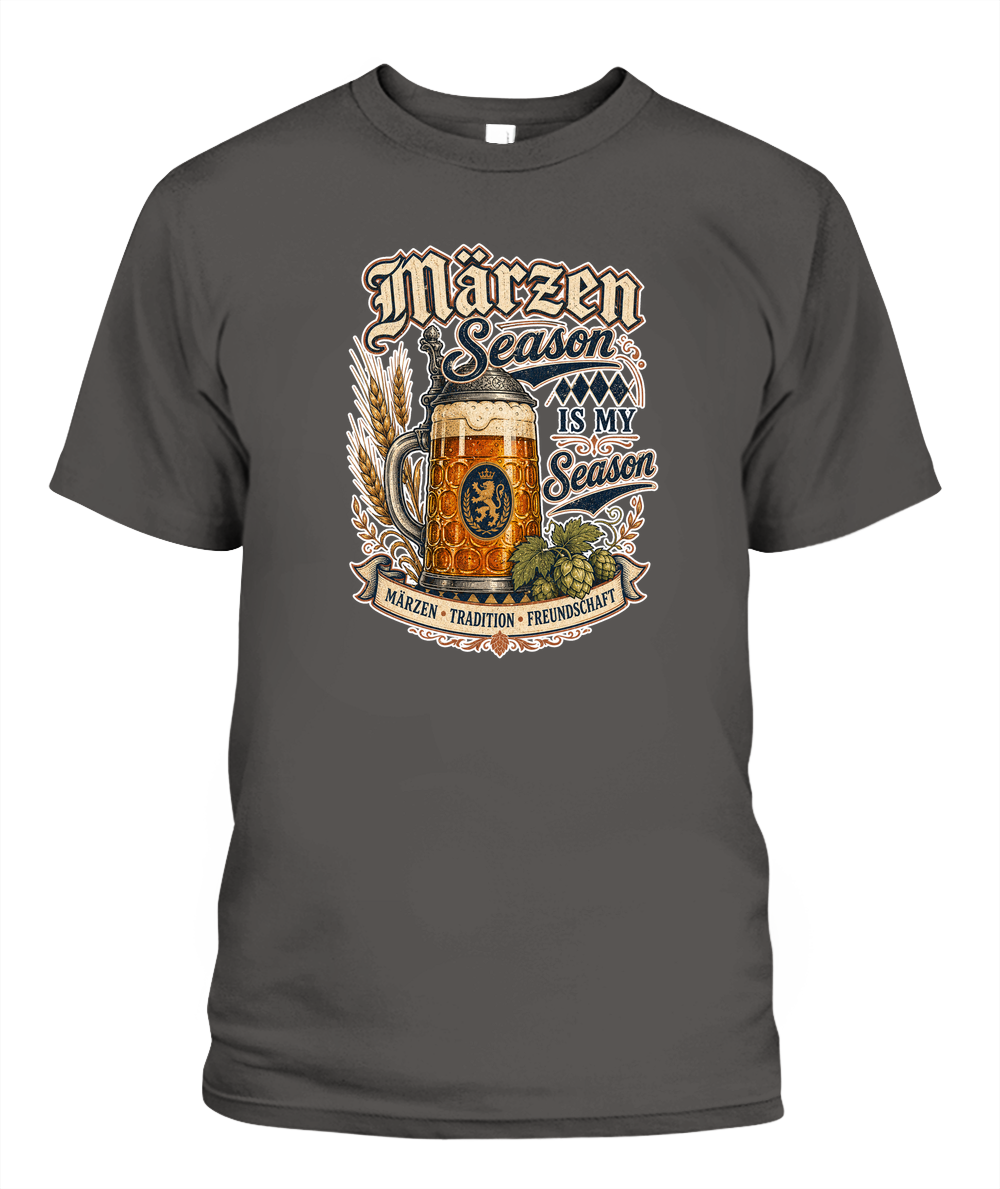 Märzen Season Is My Season Oktoberfest T-Shirt in Pepper