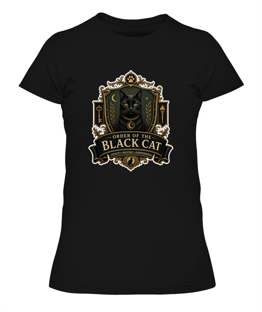 Order of the Black Cat Ladies T-Shirt | Black Cat Lover Gift