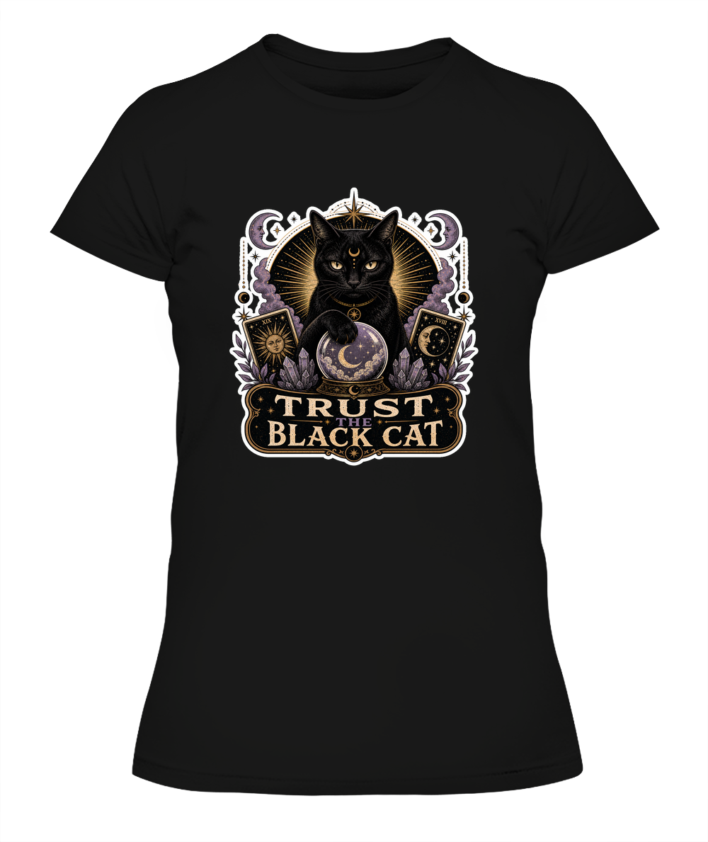 Trust the Black Cat Ladies T-Shirt | Black Cat Lover Gift