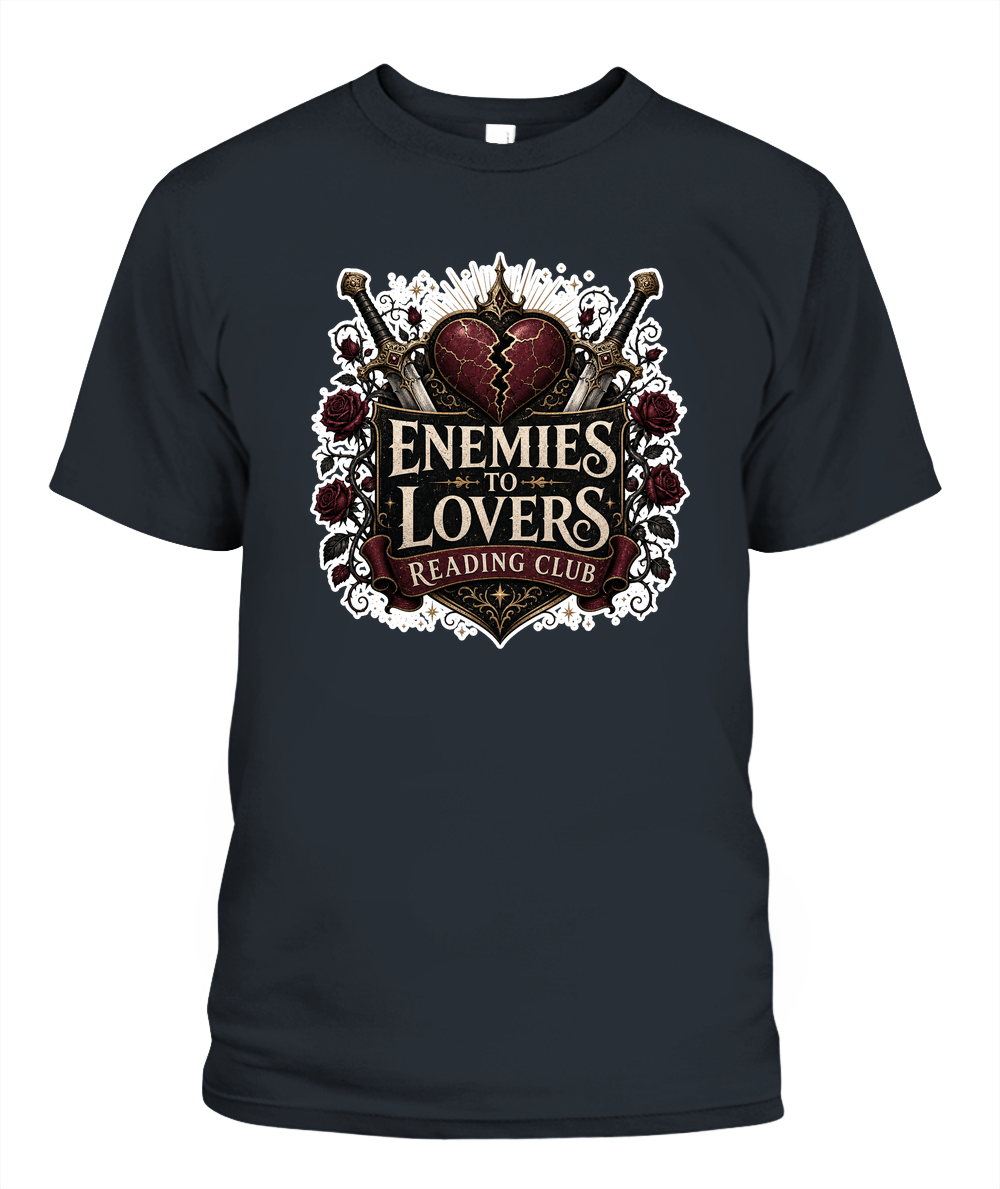 Enemies to Lovers Reading Club Book Lover T-Shirt | Reading Gift