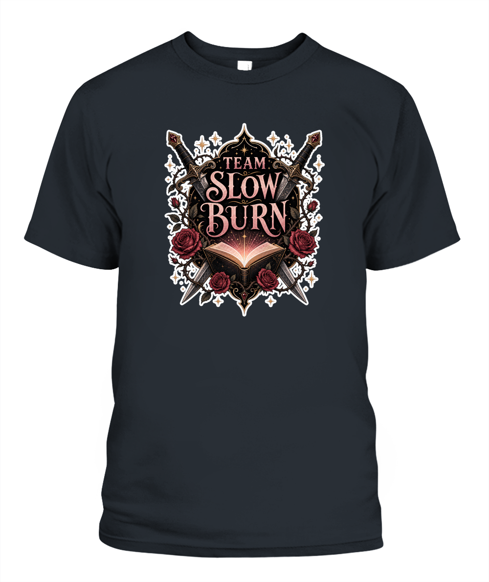 Team Slow Burn Book Lover T-Shirt | Reading Gift