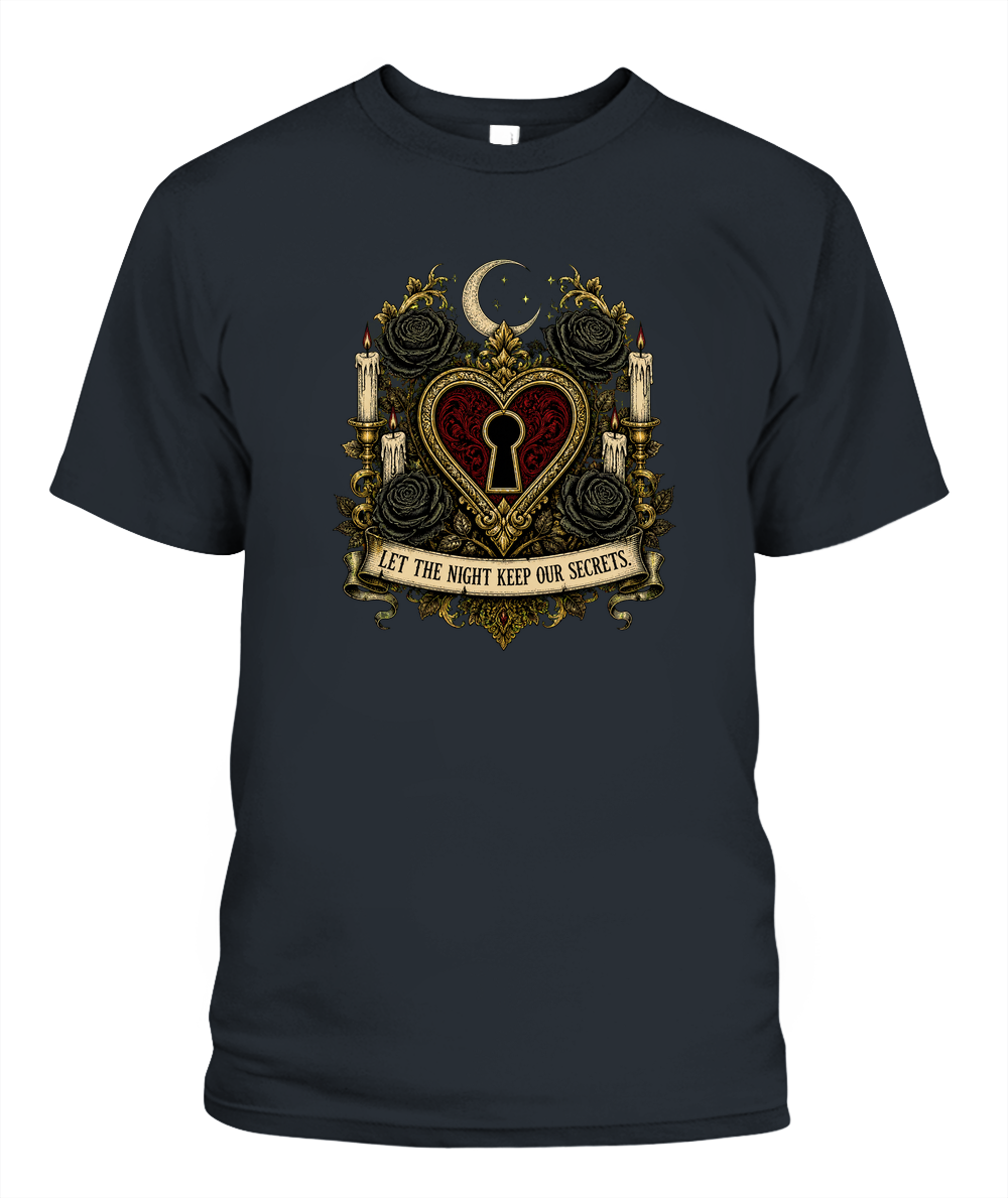 Let The Night Keep Our Secrets — gothic shirt in Black