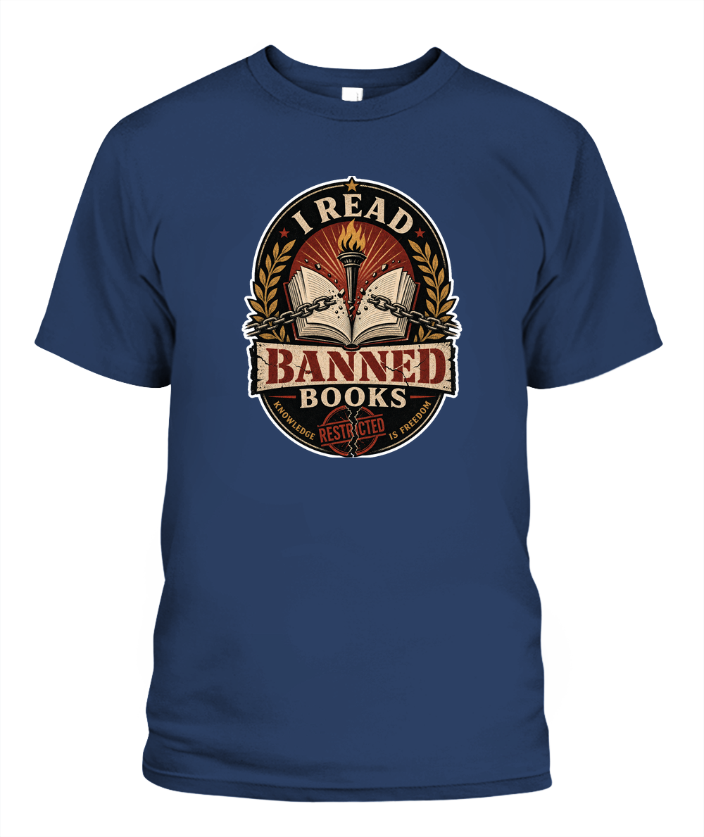 I Read Banned Books Book Lover T-Shirt | Reading Gift