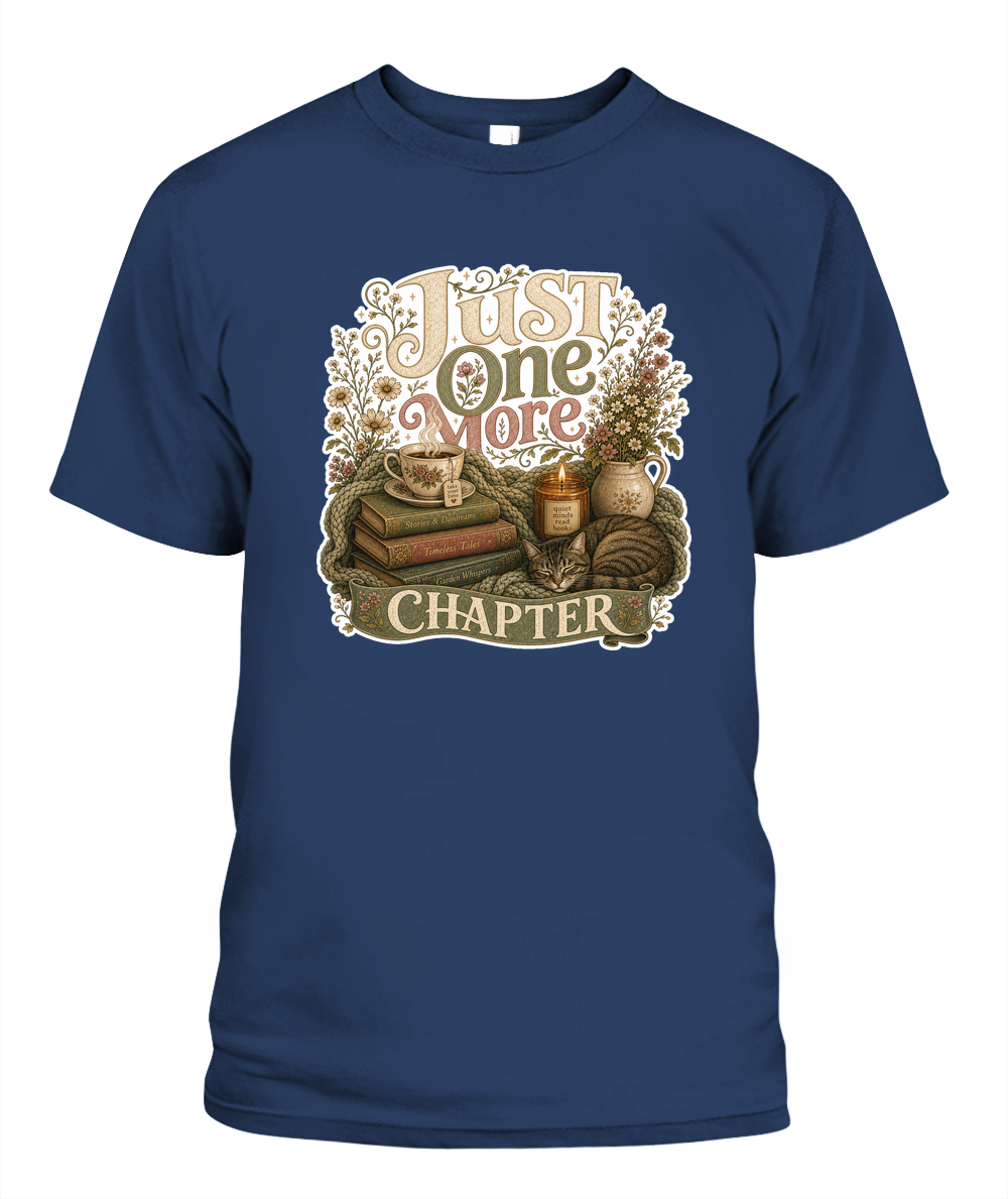 Just one more Chapter Book Lover T-Shirt | Reading Gift